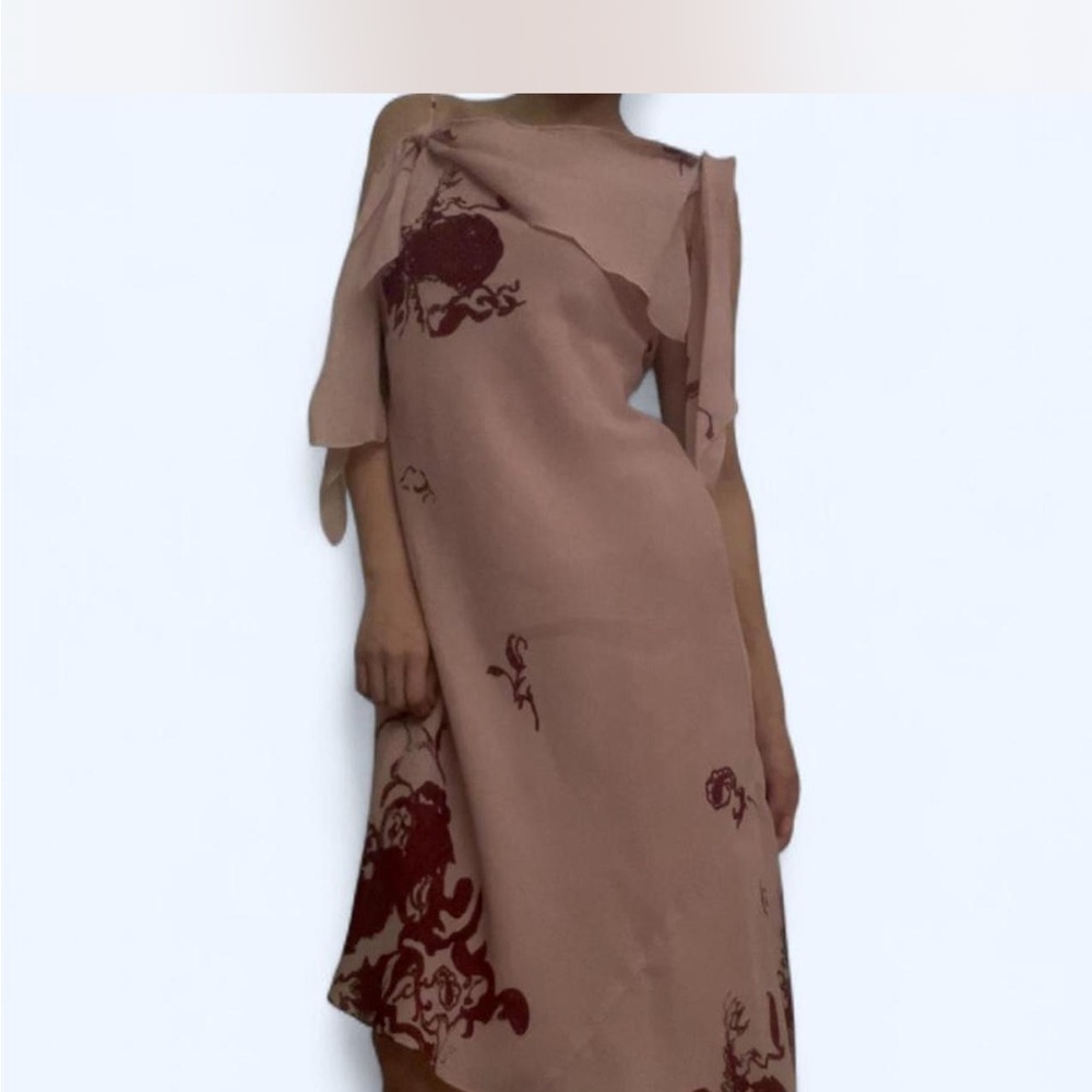 Vintage New York & Company Blush Asymmetrical Dress